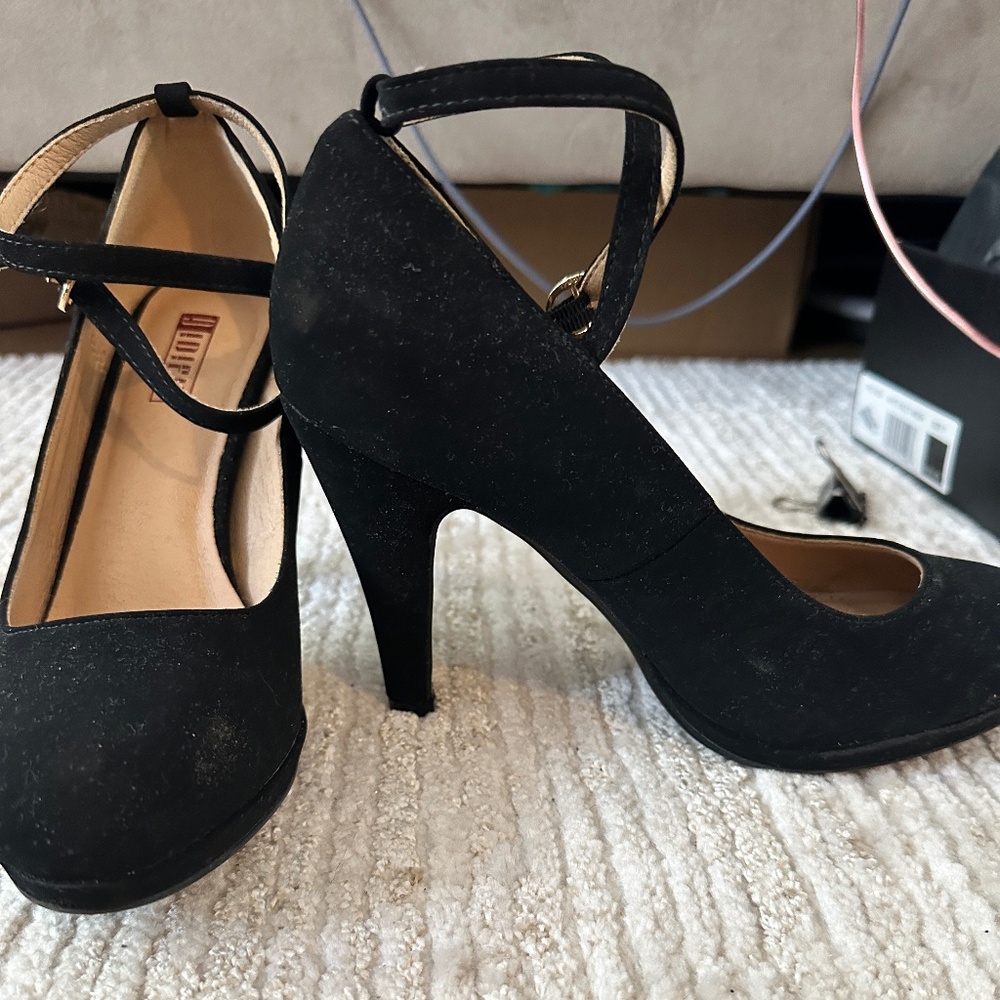 Black Suede Heels